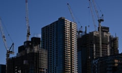 Residential housing under construction in Melbourne