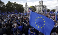 Anti-Brexit protest march, 2019, London, calls for another referendum on Britain’s EU membership