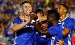 Liverpool v Chelsea - International Champions Cup<br>Football - Liverpool v Chelsea - International Champions Cup - Rose Bowl, Pasadena, California, United States of America - 27/7/16
Chelsea's Gary Cahill celebrates scoring a goal
Reuters / Mike Blake
Livepic