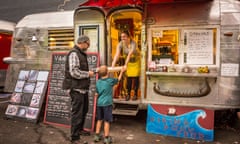 Viking Soul Food trailer at the Good Food Here food carts pod on Belmont Street, southeast Portland.