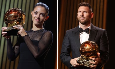 Ballon d’Or 2023: Lionel Messi and Aitana Bonmatí named winners – video