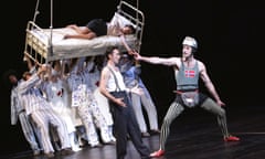 ‘Porous roles’ … Lyndsey Marshal, Tristan Sturrock and Gisli Orn Garddarsson in A Matter Of Life And Death, at the National theatre in 2007.