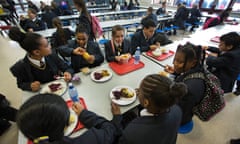 Students eating lunch