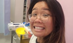 Diana Nguyen during the process of freezing her eggs