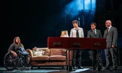 Amy Conachan, Dylan Wood, Reuben Joseph and Robert Florence in Orphans.