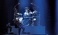 Phil Collins on stage during The Last Domino tour