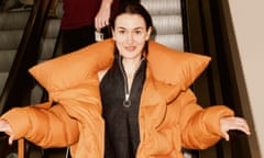 Lauren Cochrane wearing a padded jacket