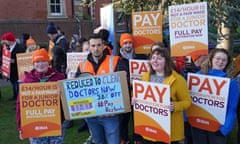 Junior doctors on the picket line