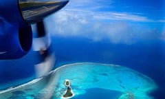 Maldives from a seaplane