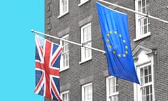 European Flags Flying In The UK