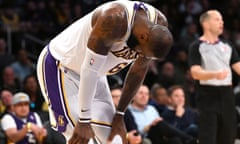 LeBron James contemplates yet another defeat for the Lakers