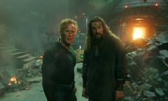 Call my agent … Patrick Wilson and Jason Momoa in Aquaman and the Lost Kingdom.