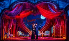 Alinta Chidzey (Satine), Des Flanagan (Christian),  for the Melbourne 2021 production of Moulin Rouge! The Musical at the Regent theatre