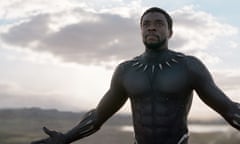 Chadwick Boseman as T’Challa in Black Panther.