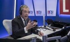 Nigel Farage Joins LBC To Present A Brand New Nightly Radio Show 'The Nigel Farage Show'<br>LONDON, ENGLAND - JANUARY 05:  Nigel Farage joins LBC where he will present his own nightly show 'The Nigel Farage Show' which starts on January 9th 2017 at LBC Studio on January 5, 2017 in London, England.  (Photo by John Phillips/Getty Images)
