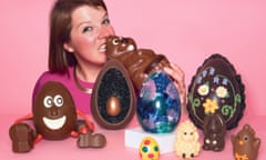 Felicity Cloake with Easter eggs