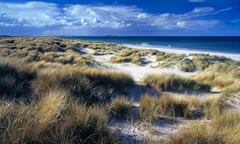 Ross Back Sands, in Northumberland