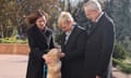 From left: Maia Sandu, the president of Moldova; Codrut the dog; Nataša Pirc Musar, the president of Slovenia; and Austria’s president, Alexander Van der Bellen.