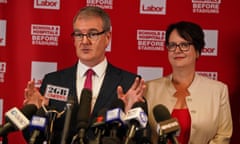New South Wales Labor leader Michael Daley with deputy Penny Sharpe