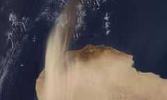 Dust storm in north Africa 2016