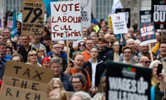 Protestors in Birmingham