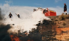 Firefighters using foam containing Pfas chemicals in 1988