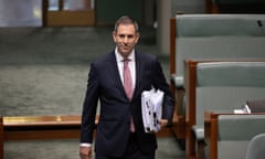 Treasurer Jim Chalmers arrives for question time in the house of representatives in Parliament House, Canberra. Thursday 7th September 2023. Photograph by Mike Bowers. Guardian Australia.