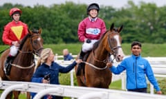 Hayley Turner is led back on her winner at Chelmsford City on Thursday.