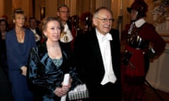 Leo Beckett attending the annual Diplomatic Corps banquet with his wife and then foreign secretary, Margaret Beckett, in 2007.