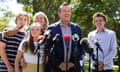 mark mcgowan and family all smiling