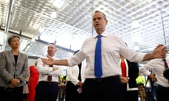Bill Shorten Campaigns In Key Electorates As Election Day Nears<br>PERTH, AUSTRALIA - MAY 15: Labor Leader Bill Shorten speaks at North Metropolitan TAFE Clarkson Campus on May 15, 2019 in Perth, Australia. The Australian federal election will be held on May 18, 2019. (Photo by Ryan Pierse/Getty Images)