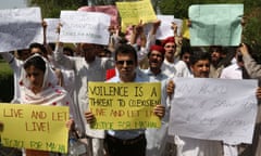 Protest in Peshawar