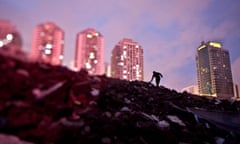 Construction waste piled up in Shenzhen, China