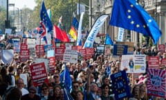 The People's Vote march in London last month.