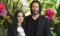 Winona Ryder, Keanu Reeves<br>Winona Ryder and Keanu Reeves attend the “Destination Wedding” photo call on Saturday, Aug. 18, 2018, in Los Angeles. (Photo by Jordan Strauss/Invision/AP)
