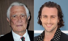 Passing the Bond baton … George Lazenby and Aaron Taylor-Johnson