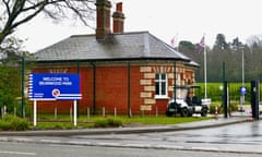 The entrance to Reading’s Bearwood Park training base.