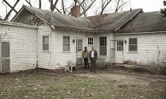 null<br>Outcast season 1.Patrick Fugit and Philip Glenister