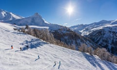 France Savoie Maurienne Valley Modane Valfrejus ski resort ski slopes<br>E2GMF2 France Savoie Maurienne Valley Modane Valfrejus ski resort ski slopes