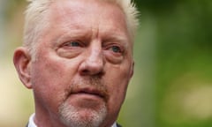 Boris Becker in April 2022 before he was jailed.