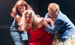 Insidious violence … Lucianne McEvoy, Scarlett Mack and Deirdre Davis in Bold Girls.
