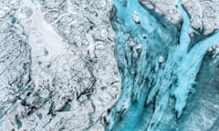 The icesheet in the Ilulissat region of Greenland.