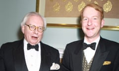 David Starkey and James Brown at a gala ball in 2011.