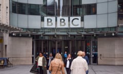 Broadcasting House, the BBC headquarters in London. 