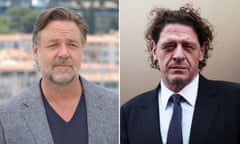 actor Russell Crowe, left, and chef Marco Pierre White.