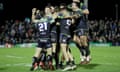 European Rugby Champions Round 4, Sportsground, Galway  - 17 Dec 2016<br>Mandatory Credit: Photo by Morgan Treacy/INPHO/REX/Shutterstock (7582226bj)
Connacht vs Wasps. Connacht players celebrate with winning goal kicker Jack Carty
European Rugby Champions Round 4, Sportsground, Galway  - 17 Dec 2016