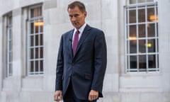 Jeremy Hunt outside BBC Broadcasting House