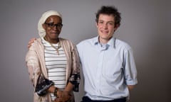 Paulette Wilson with her caseworker, Daniel Ashwell, from the Refugee and Migrant Centre.