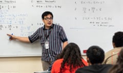 Alan Celeridad teaches math at Vista Grande high school in Casa Grande. The need for mathematics, science, and special education teachers is especially dire in poor and rural schools.