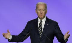 Joe Biden speaks at IBEW conference<br>Former Vice President Joe Biden, who is mulling a 2020 presidential candidacy, delivers remarks at the International Brotherhood of Electrical Workers construction and maintenance conference in Washington, DC on April 5, 2019. Photo by Yuri Gripas/UPIPHOTOGRAPH BY UPI / Barcroft Images